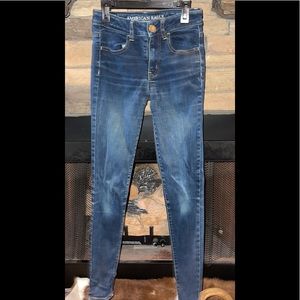 AE SIZE 2 Super Stretchy Jeans High Waisted